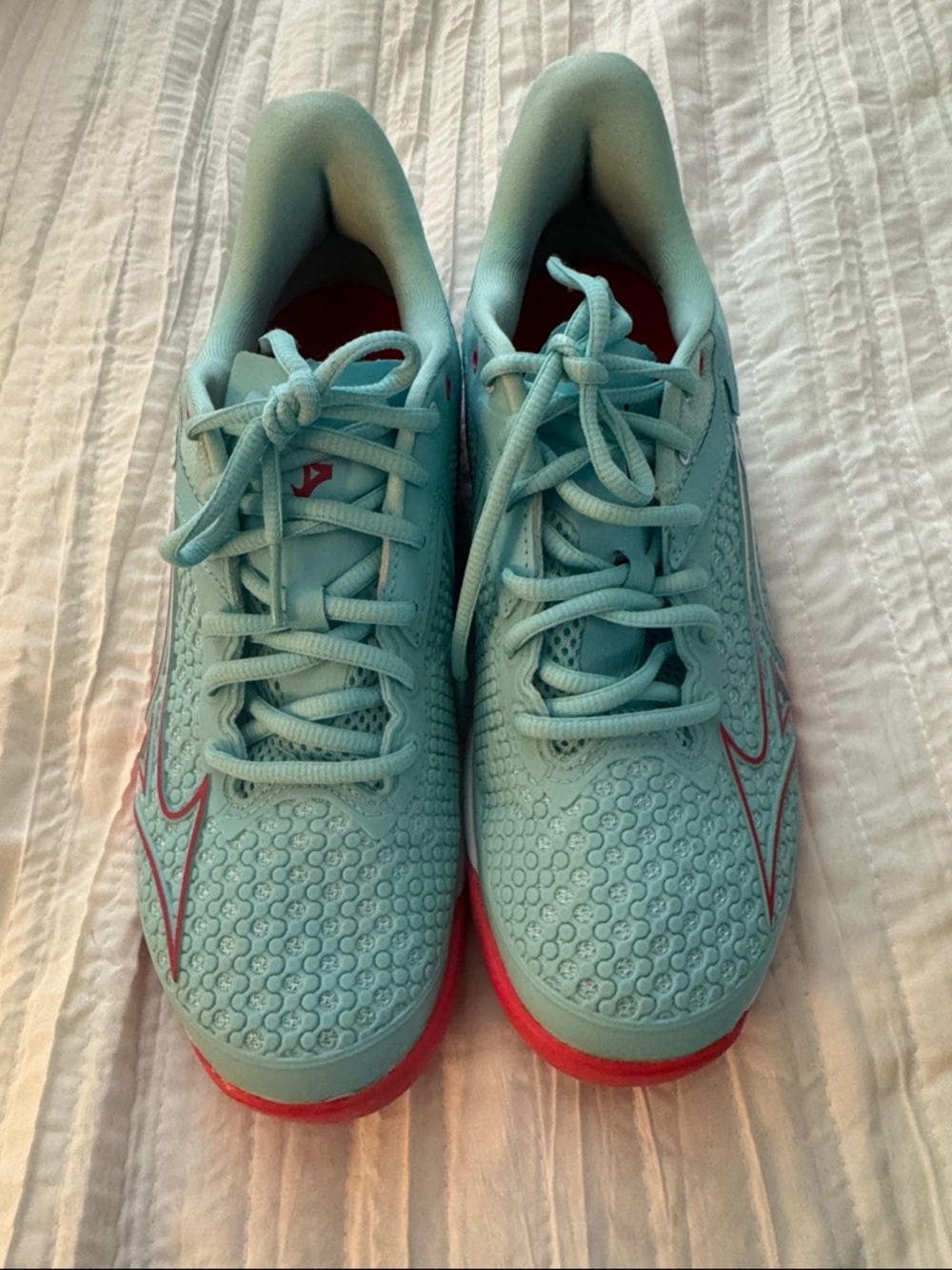 Mizuno Wave Exceed Tour 5 Teal Tennis Sneakers